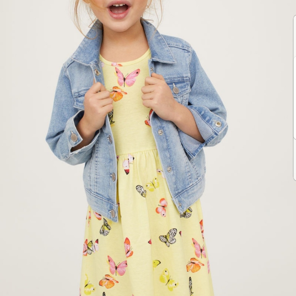 H&M Butterfly Sleeveless Dress Size 6-8Y
